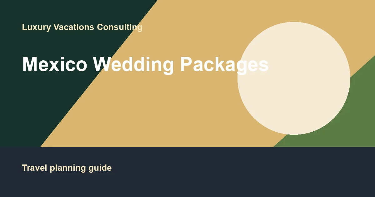 Mexico destination wedding resort